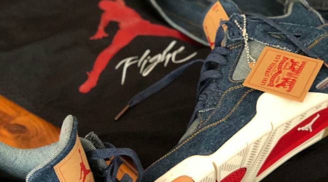 levis blue jean shoes