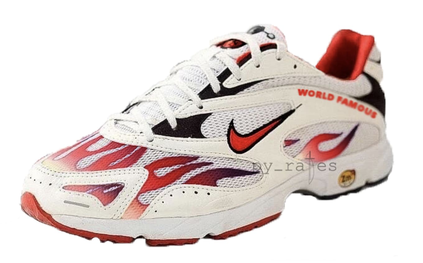 supreme x nike flame shoes