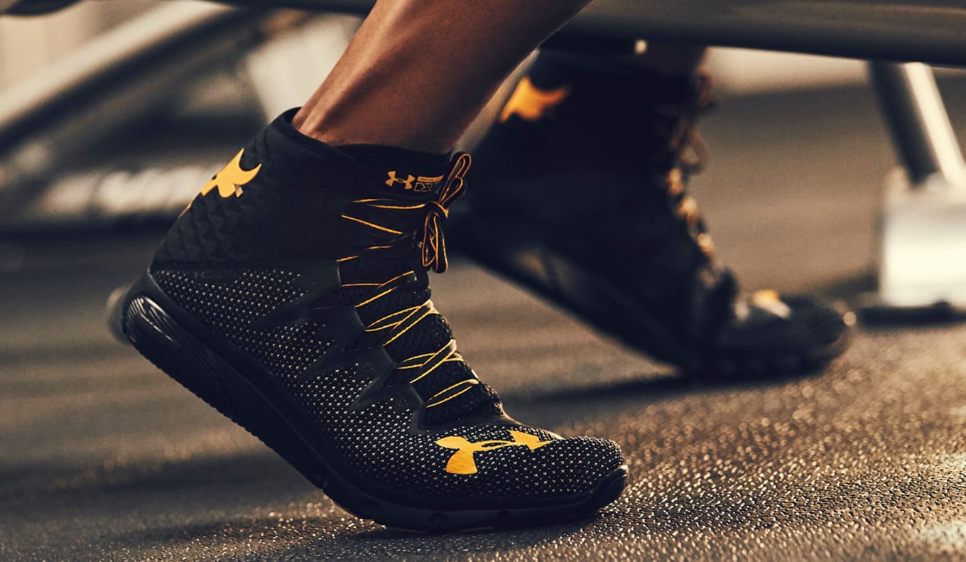 the rock sneakers under armour