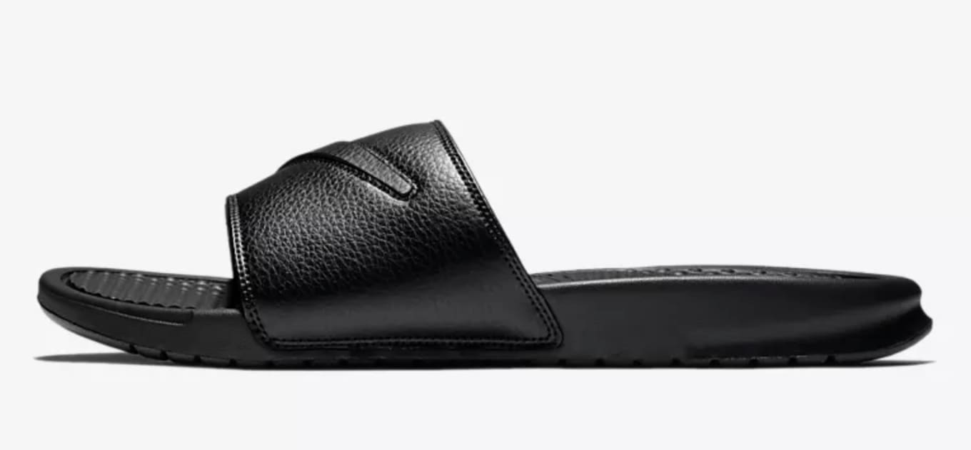 Nike velcro swoosh slides best sale