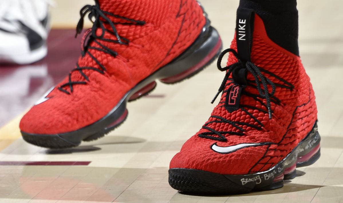 red lebron 15