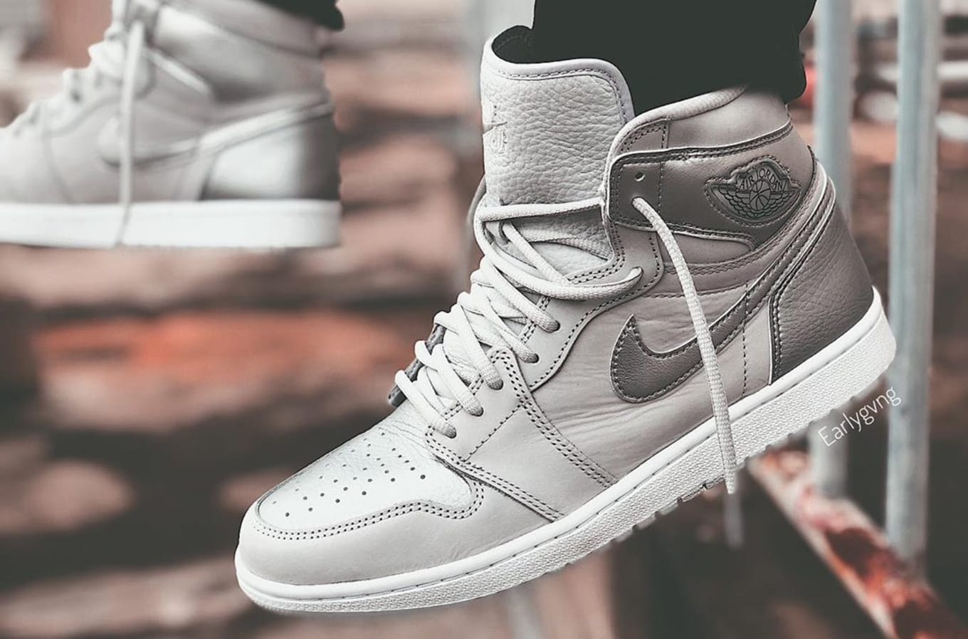 white silver jordan 1
