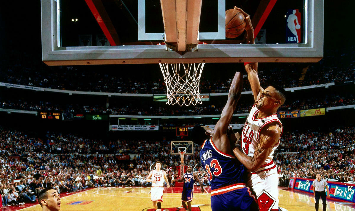 Nike Air More Uptempo Scottie Pippen Patrick Ewing Knicks 