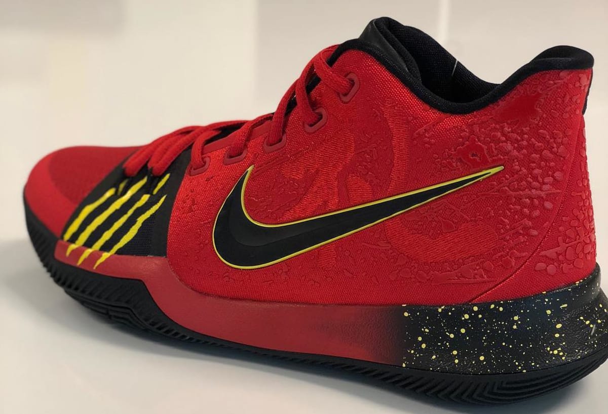 Nike Kyrie 3 Red Bruce Lee Sample 