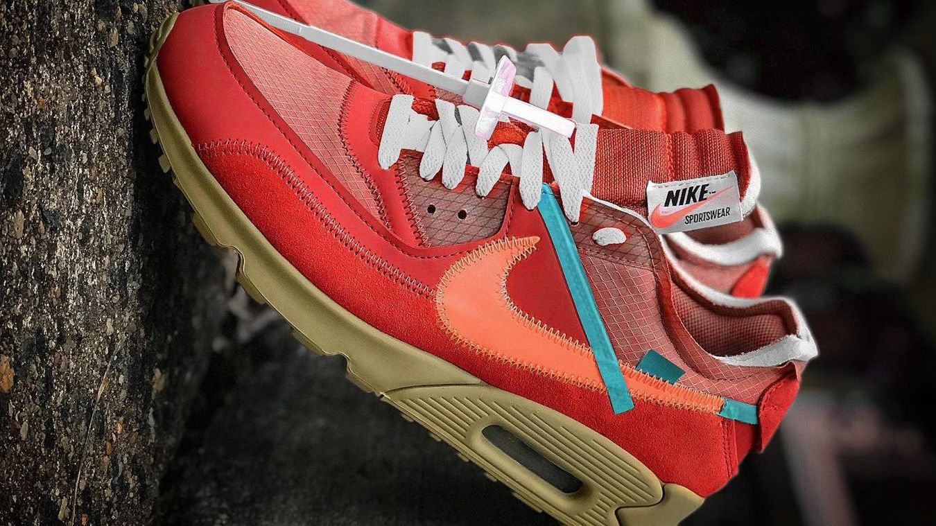 off white air max 90 orange