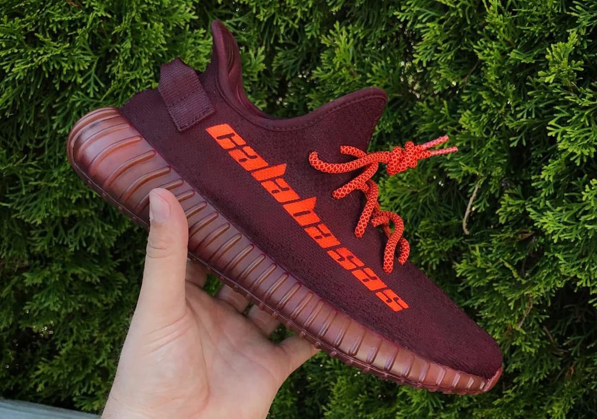 custom black yeezy