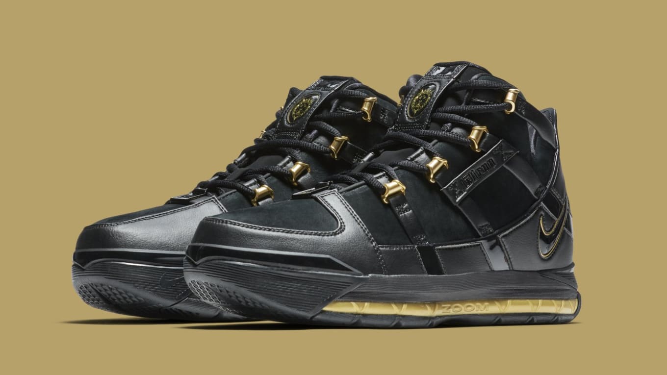 lebron 3 retro black gold