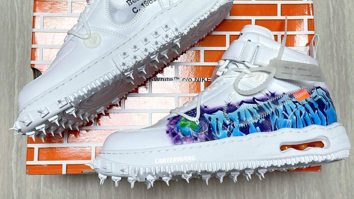 Boost Pasture slit Off-White x Nike Air Force 1 Mid Release Date June 2022 | Sole Collector
