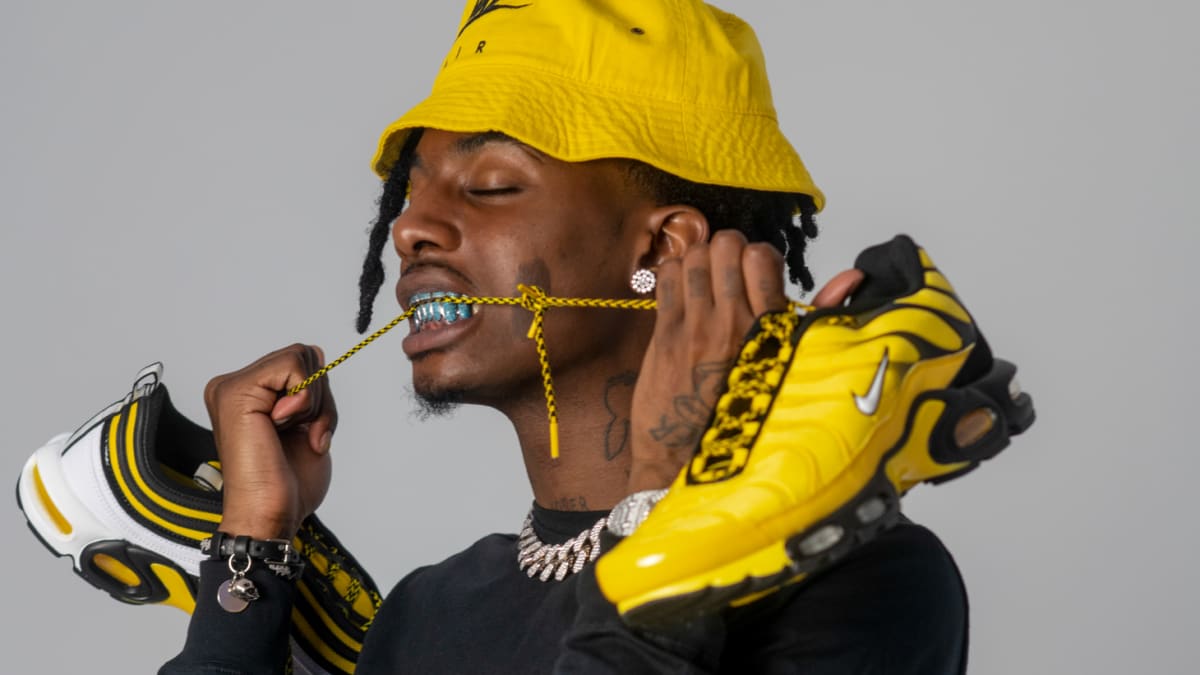 nike tn air max plus frequency pack yellow black
