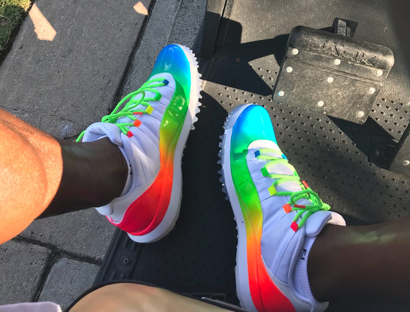 nike golf shoes rainbow