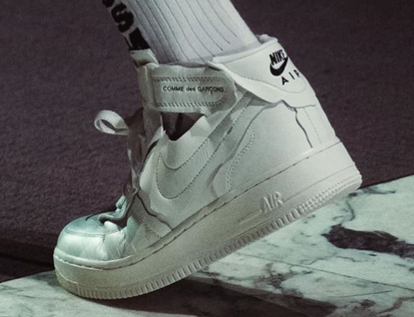 Comme Des Garcons X Nike Air Force 1 Mid Release Date Sole Collector