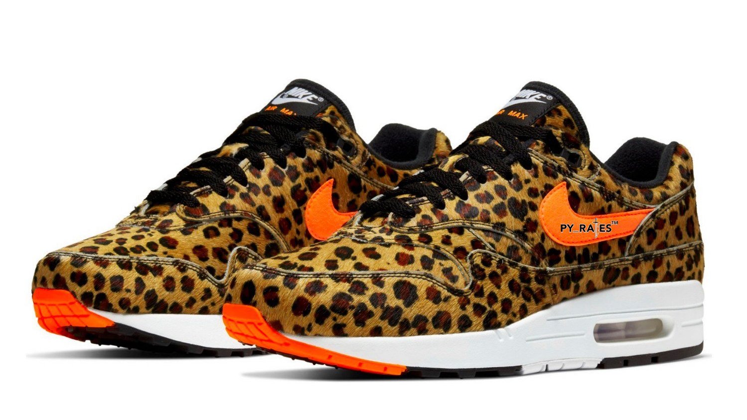 air max 1 orange leopard