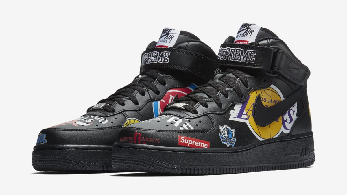 Supreme x NBA x Nike Air Force 1 Mid SNKRS Release | Sole 