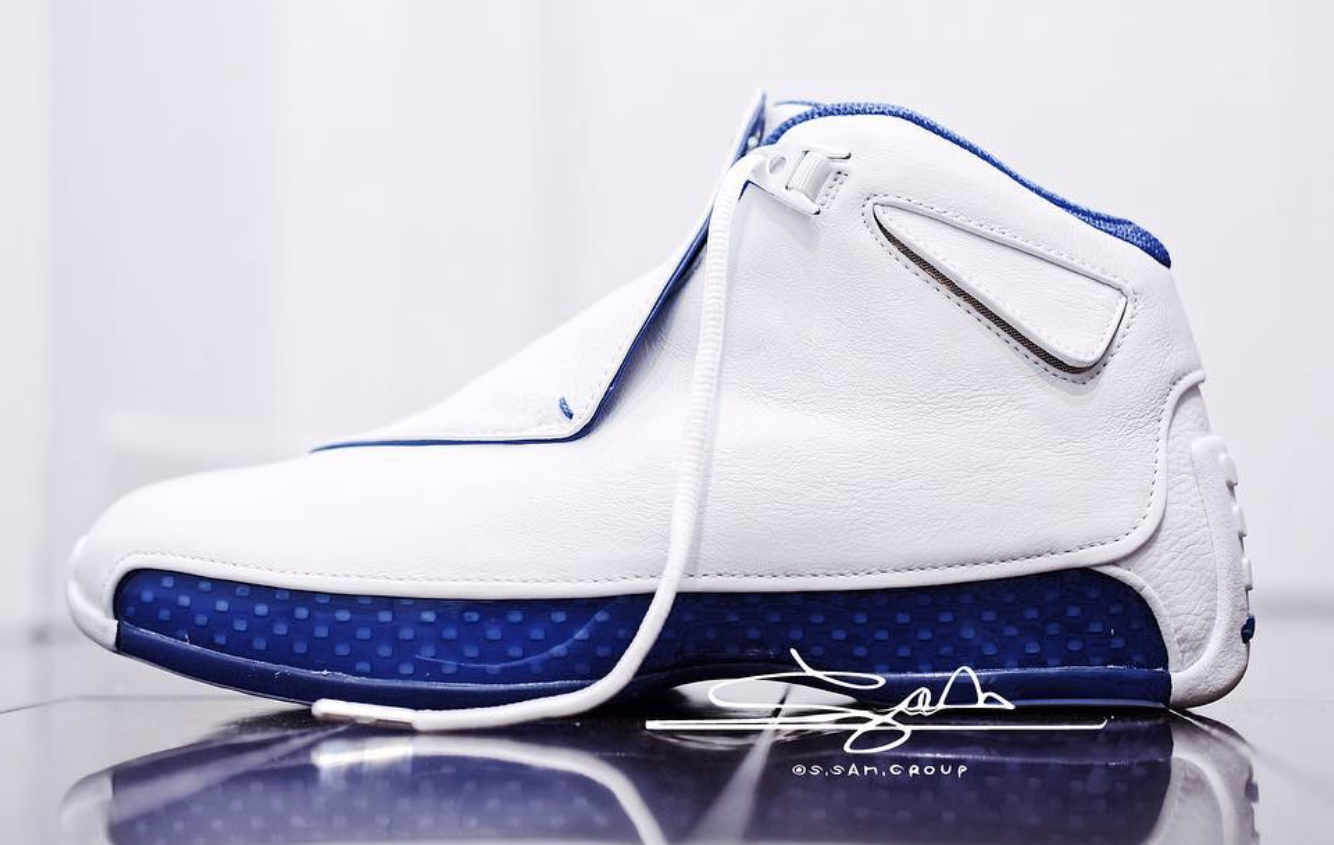jordan 18 metallic blue