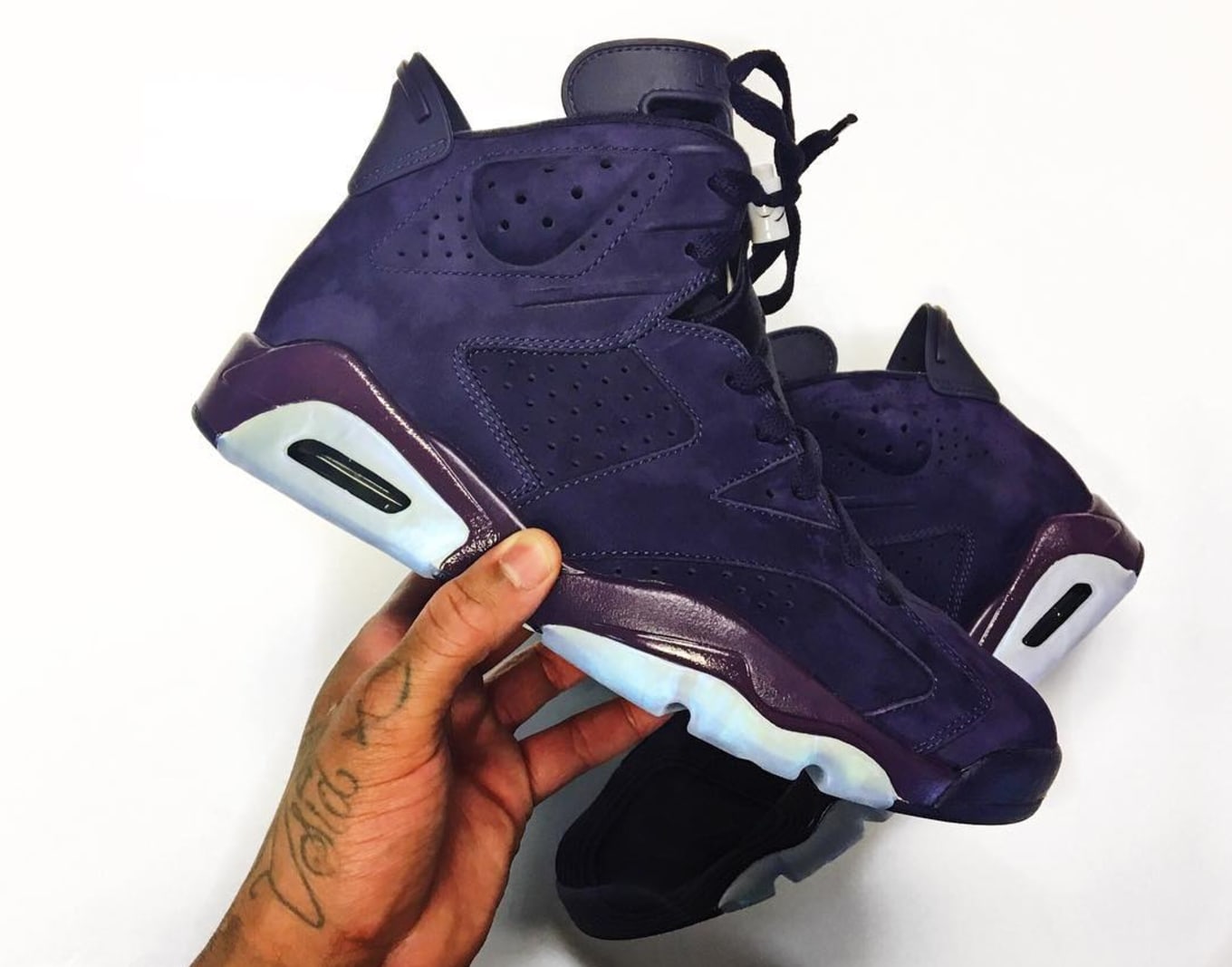 grey and purple jordan 6