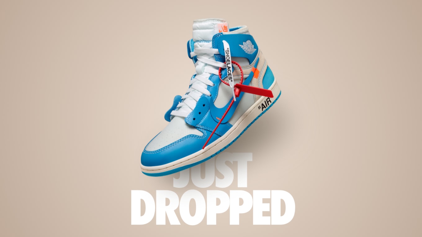 off white jordan 1 unc restock