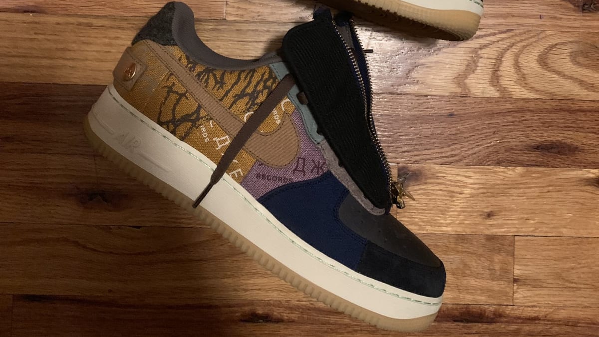air force 1 travis scott fossil
