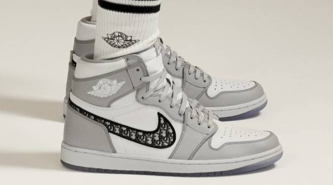 dior x air jordan 1 high og white grey