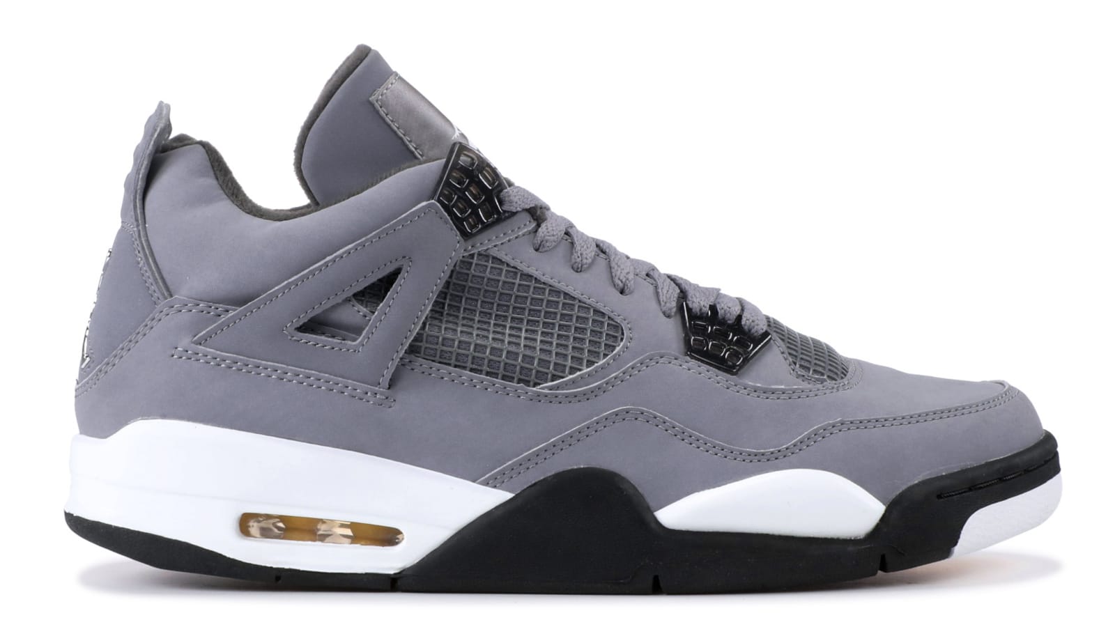 Air Jordan 4 'Cool Grey/Chrome-Dark Charcoal-Varsity Maize' 308497-007 (Lateral)