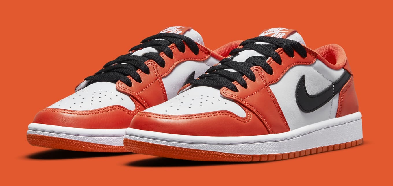 Air Jordan 1 Low OG Orange/White/Black 