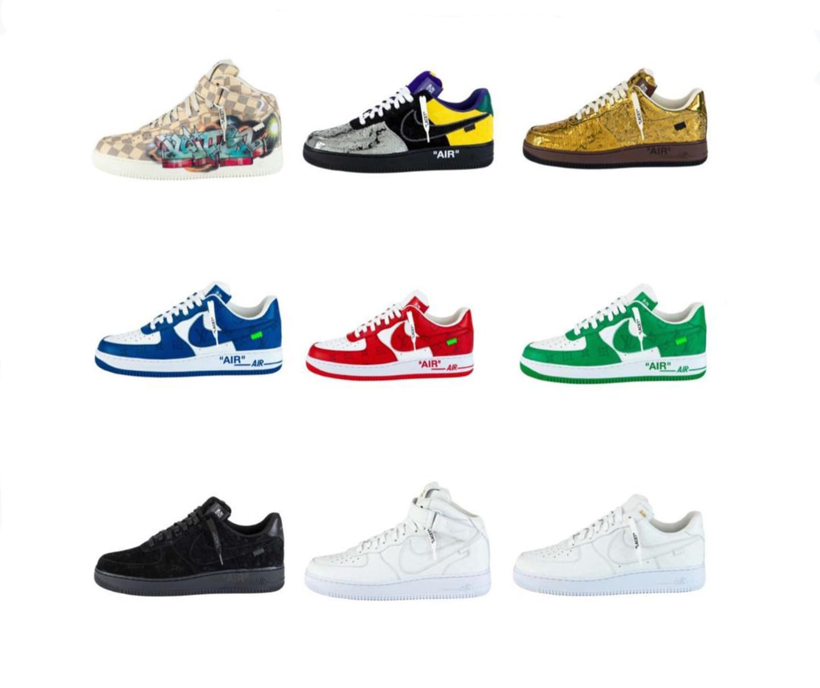 Louis Vuitton x Nike Air Force 1 đáng mong chờ