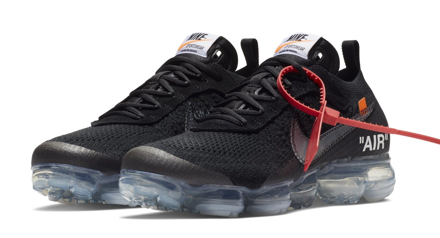 nike vapormax black white clear sole