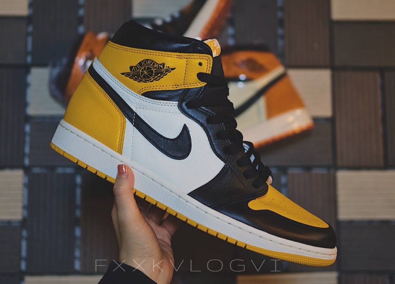 Yellow low top jordan 1 sale