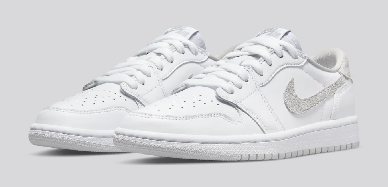 jordan 1 gray white low