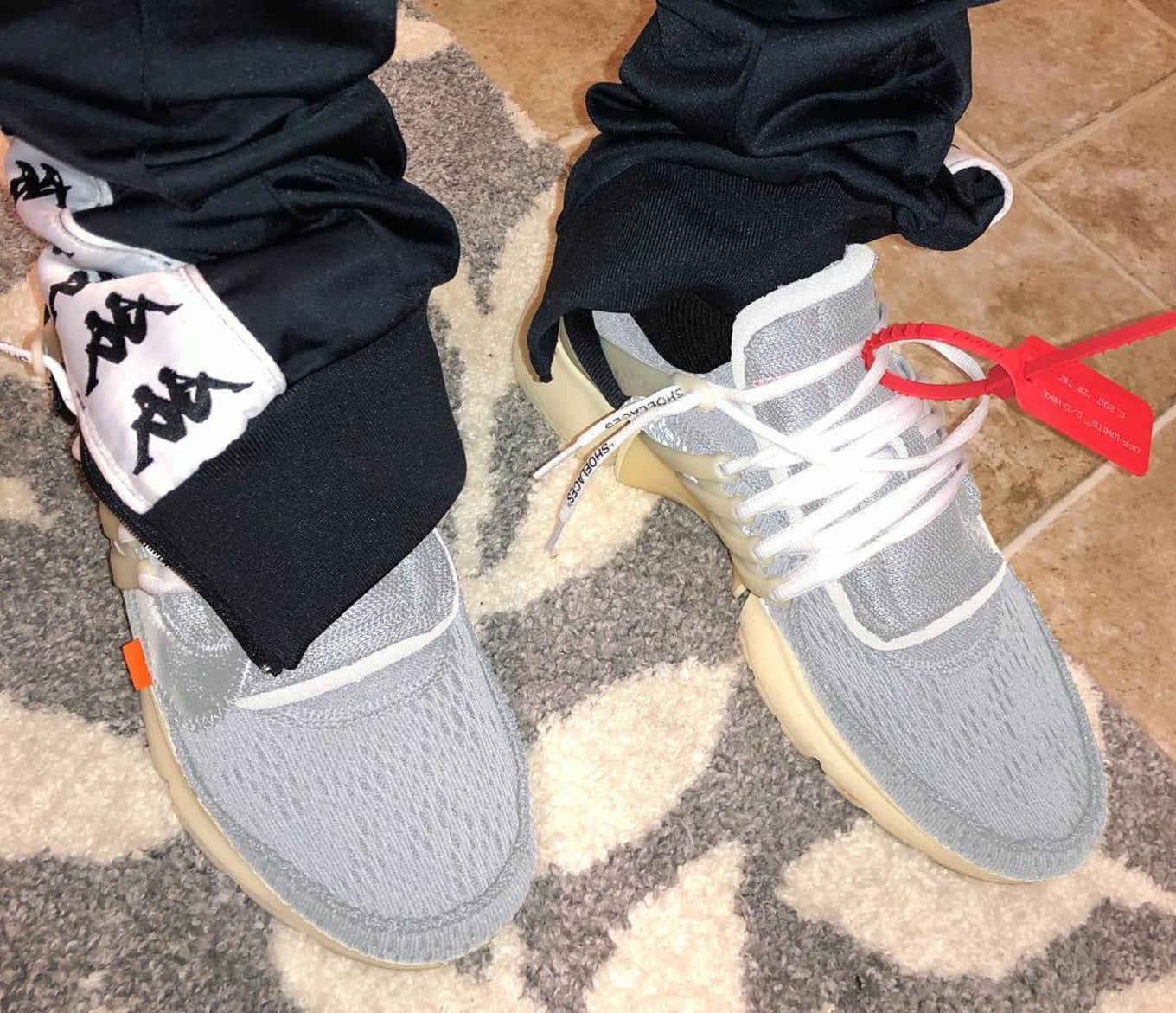 off white presto zip tie