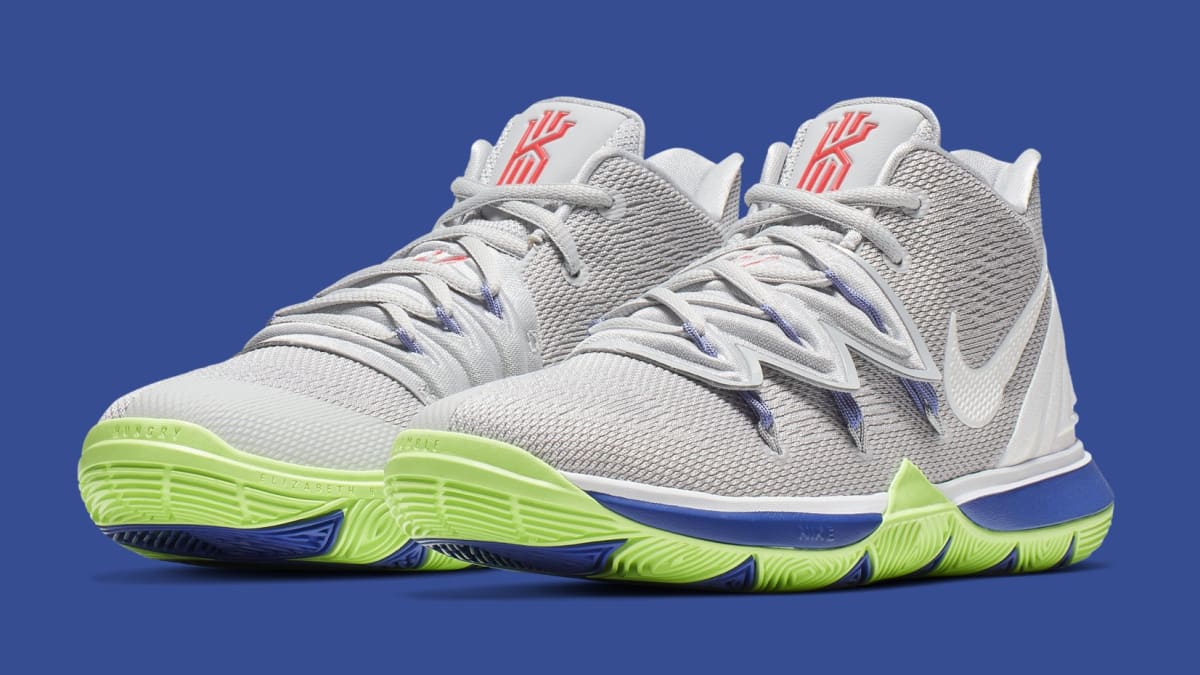 kyrie 5 wolf grey lime blast