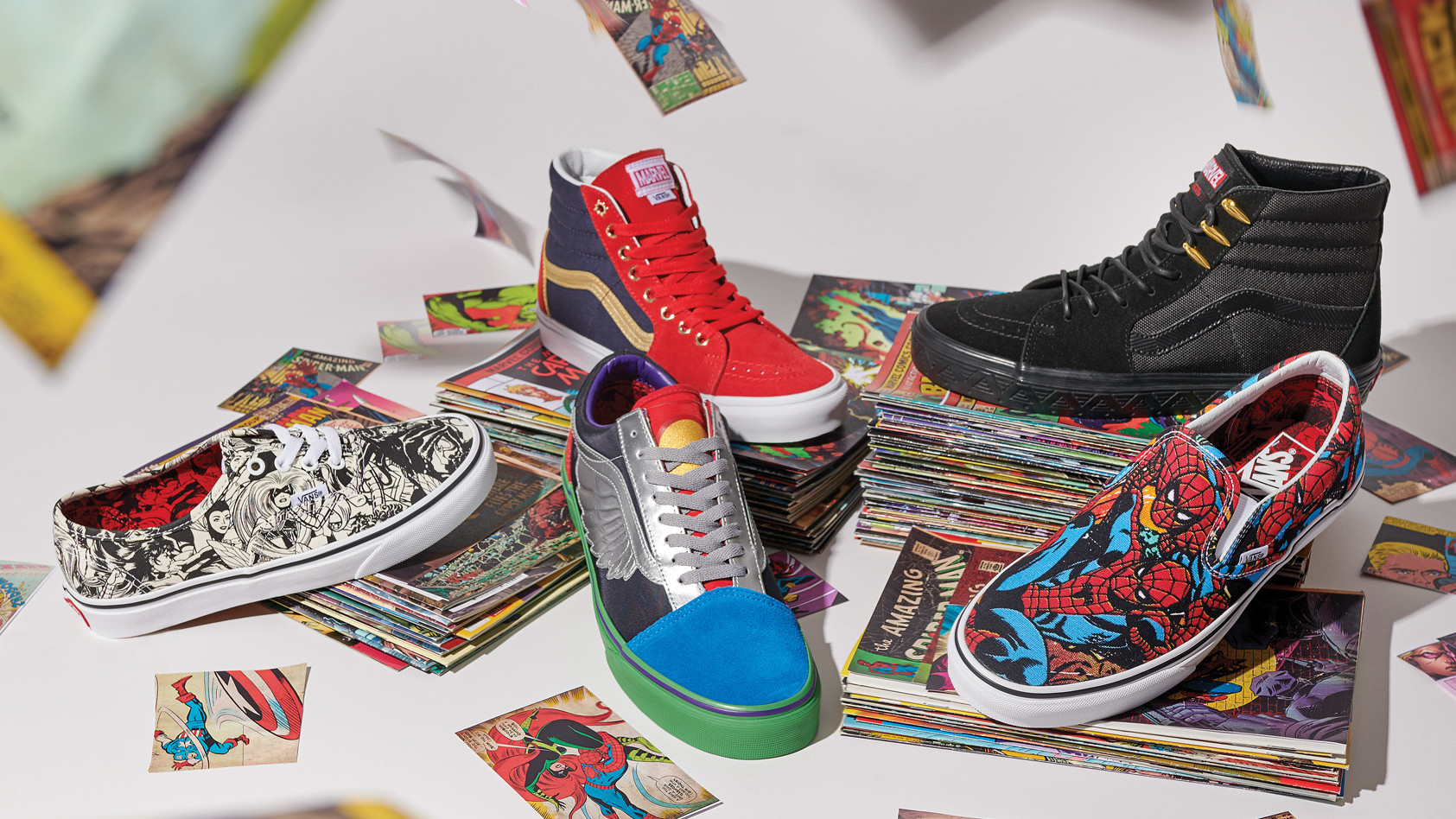 marvel comics vans