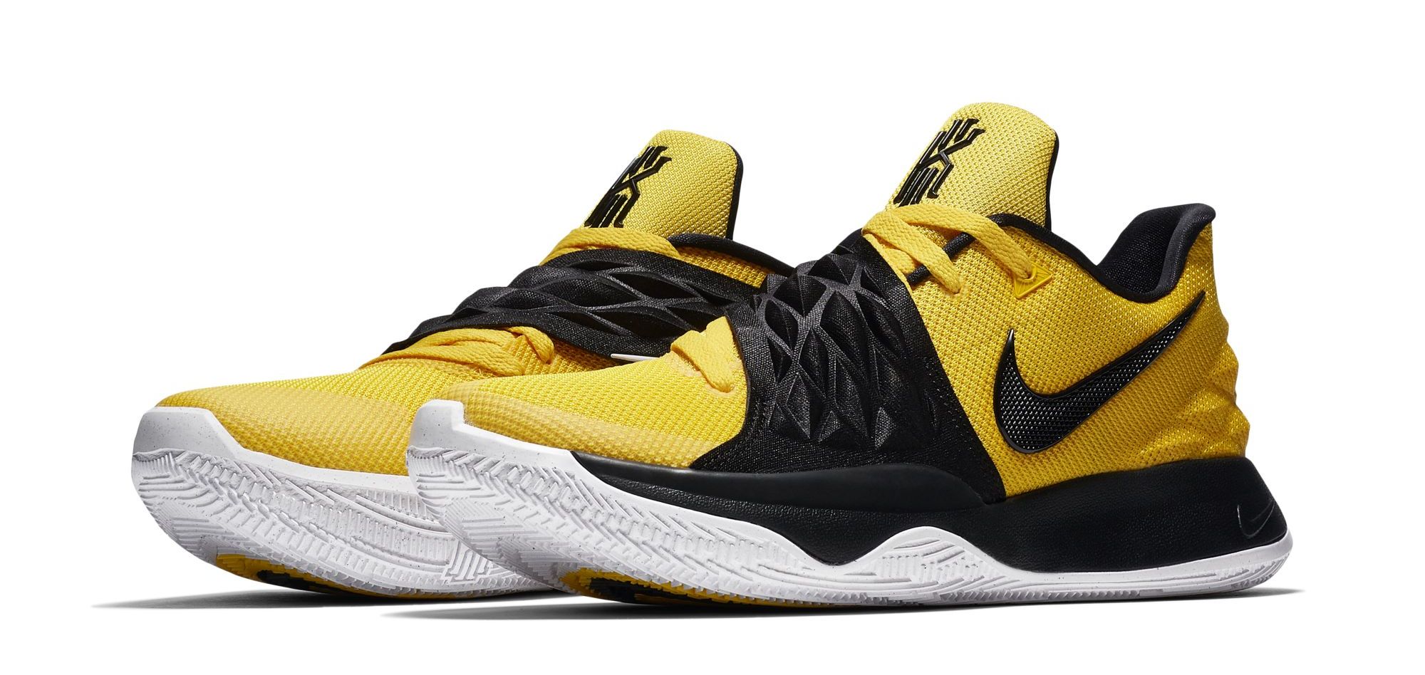 kyrie irving black and yellow shoes