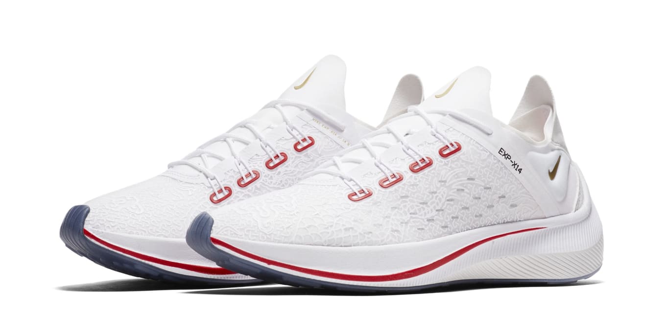 nike exp x14 white red