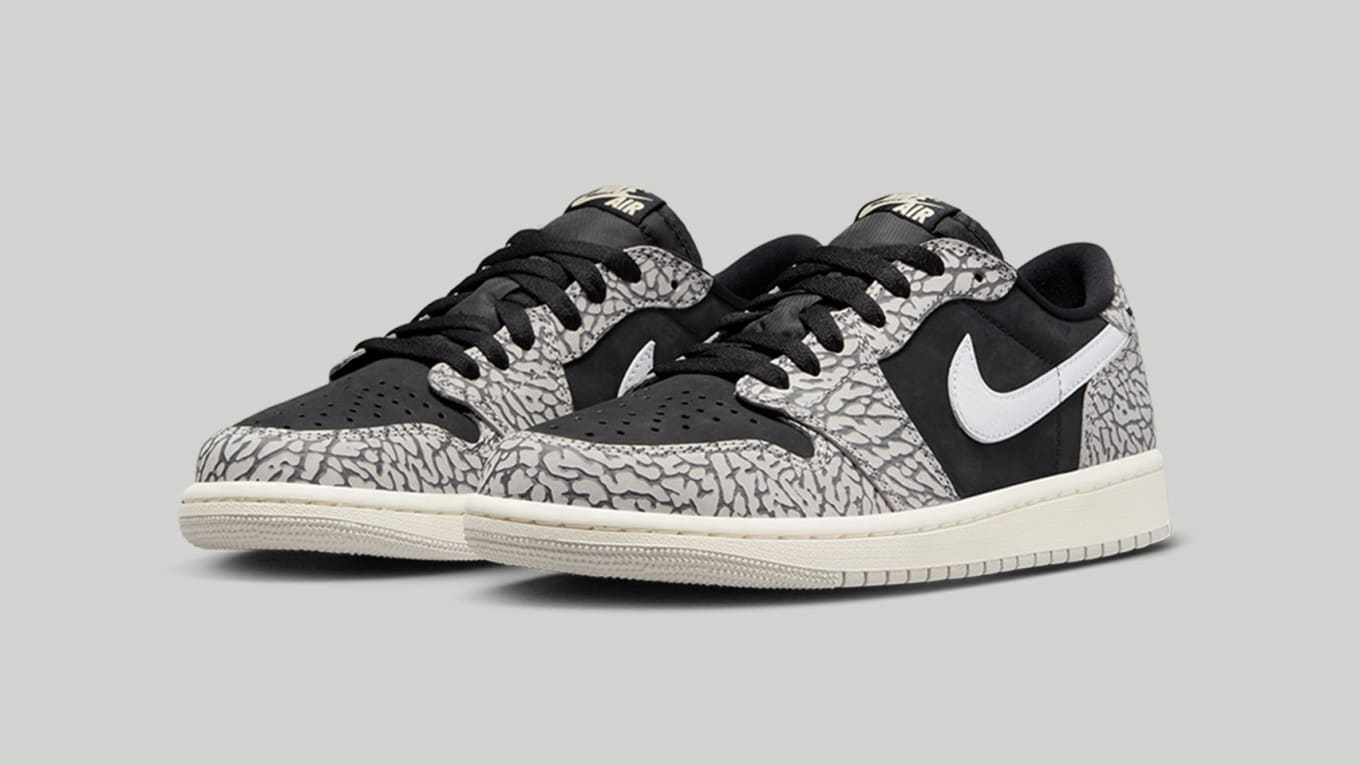 Air Jordan 1 Low 'Black Cement' Release Date CZ0790-001 | Sole