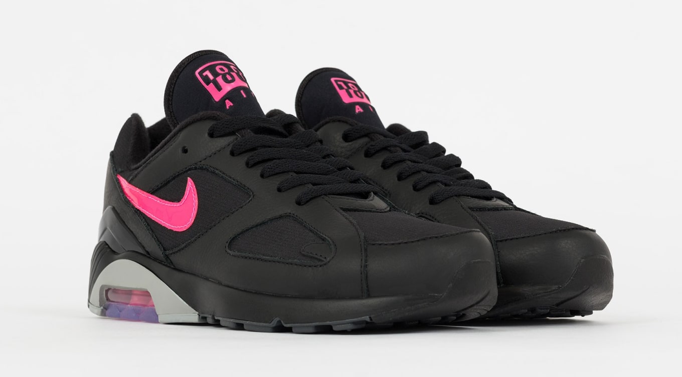 Nike Air Max 180 Black Pink Blast Wolf Grey Aq9974 001 Release Date Sole Collector