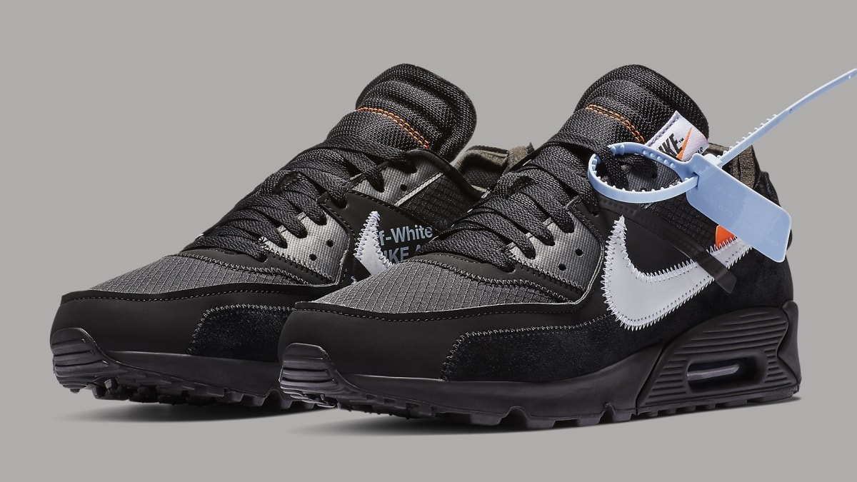 Cut off 鍔 Abrasive Off-White x Nike Air Max 90 Black Release Date AA7293-001 | Sole Collector
