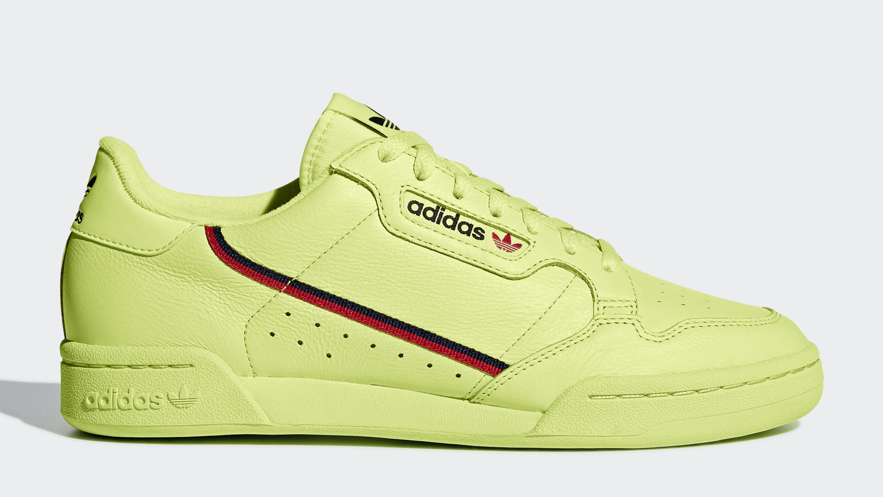adidas continental 80 frozen yellow & scarlet