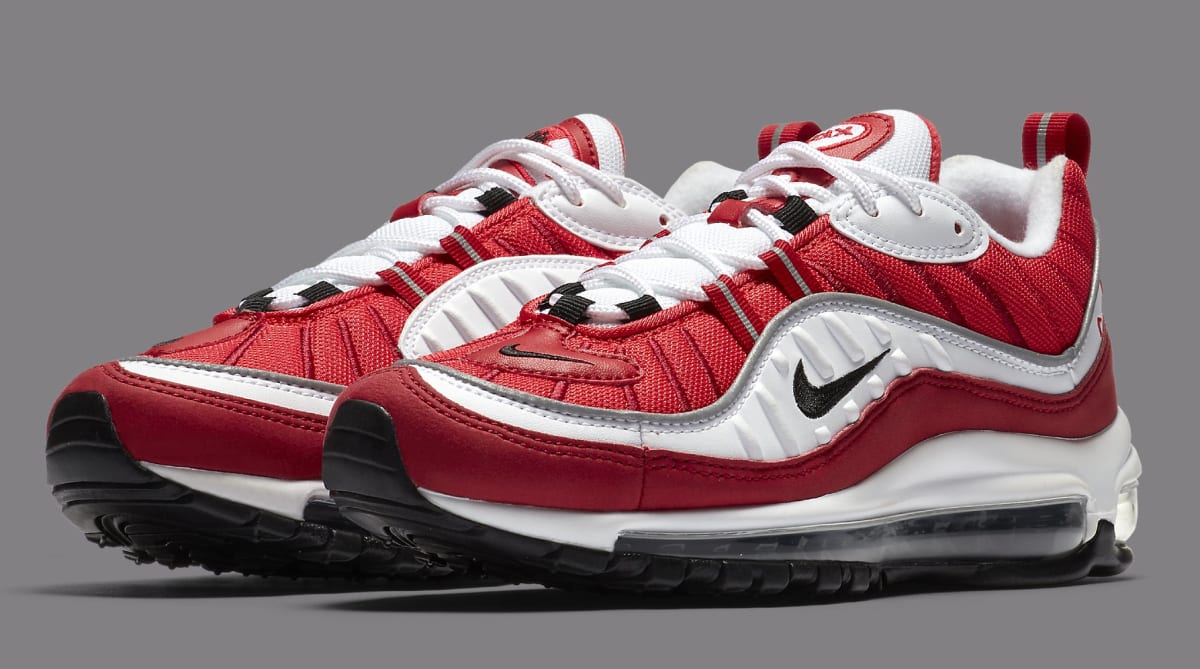 red and black air max 98