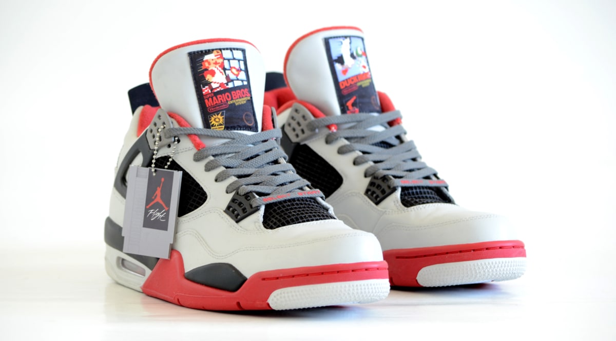 Custom Nintendo-Inspired Air Jordan 4s | Sole Collector