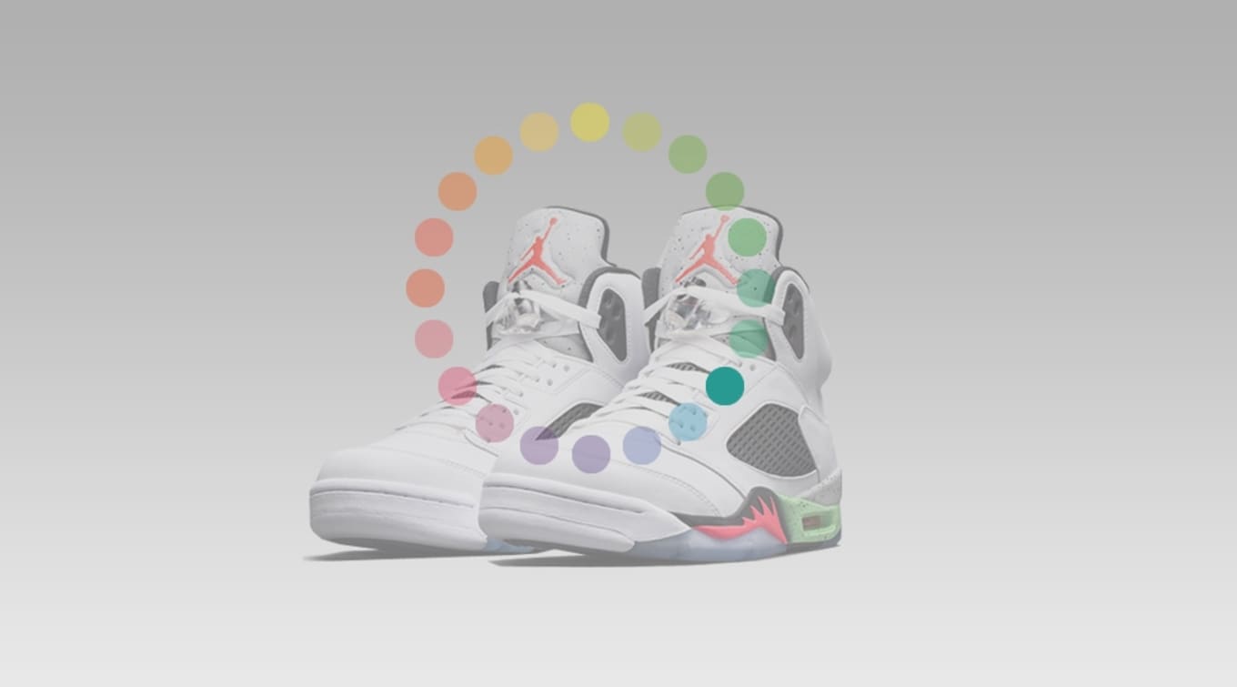 colorful 5s jordans