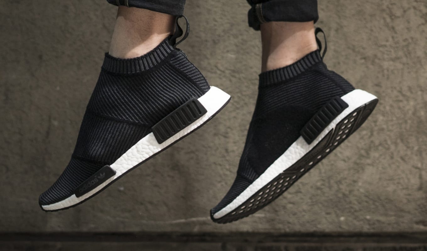 Adidas Nmd City Sock Black White On Feet Sole Collector