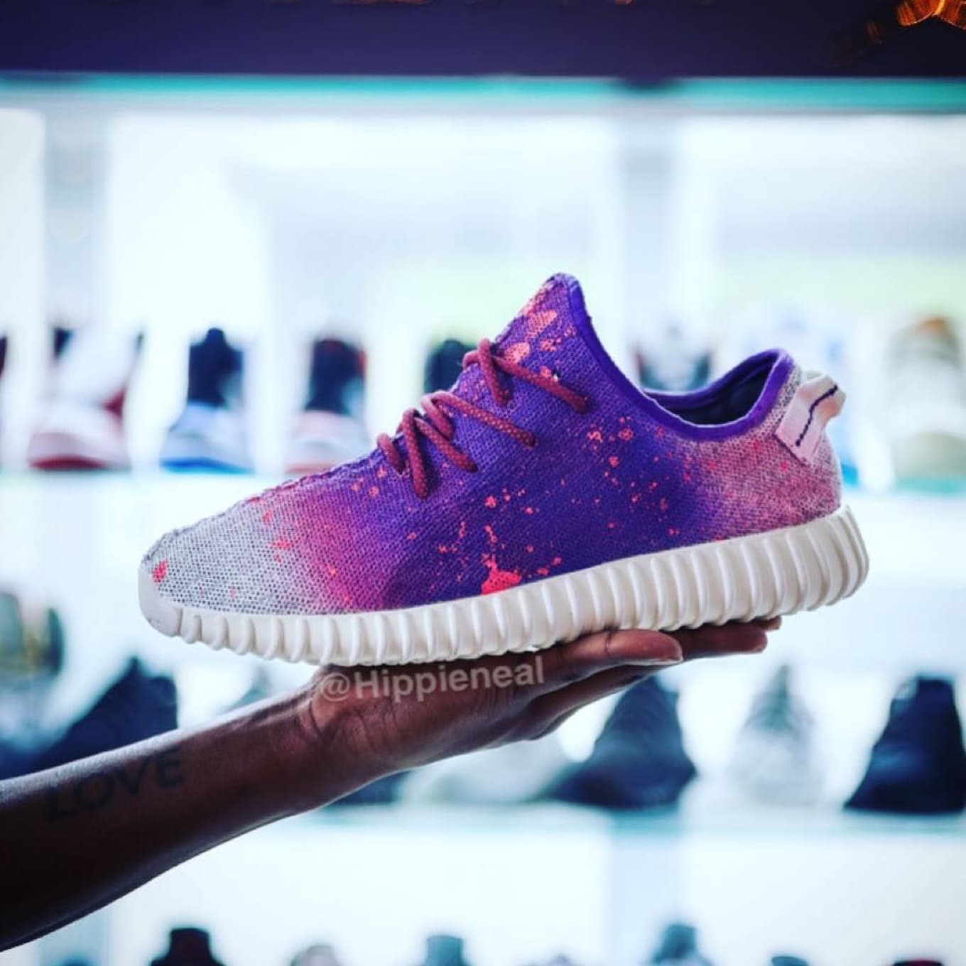 Yeezy pink and blue clearance
