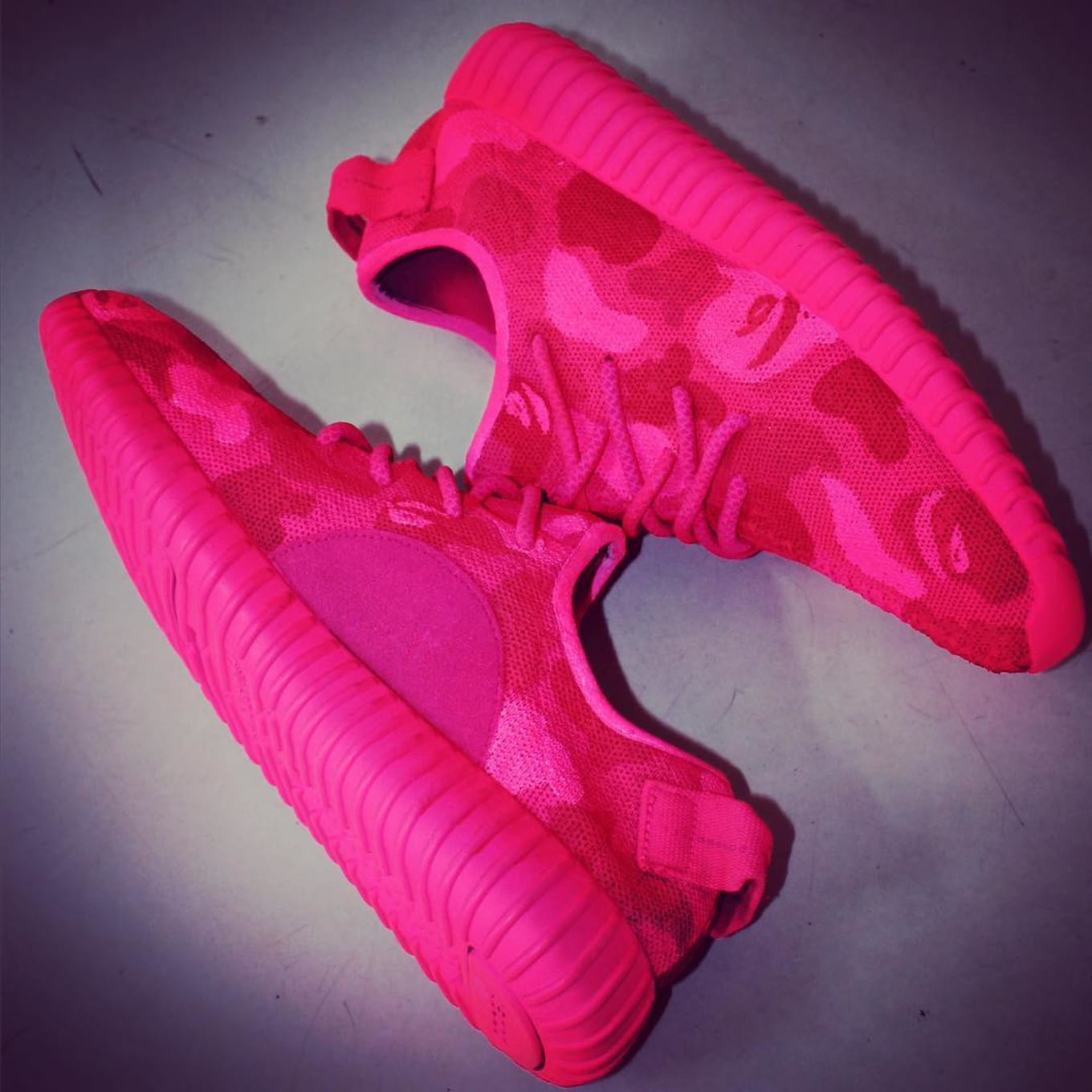 bright pink yeezys