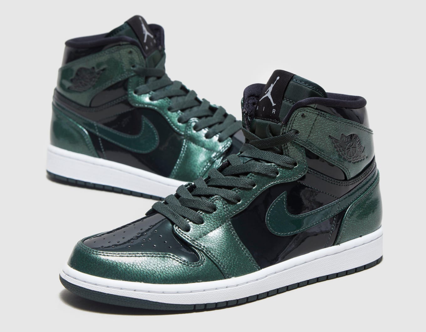 Air Jordan 1 High Grove Green Patent Leather 332550 300 Sole Collector