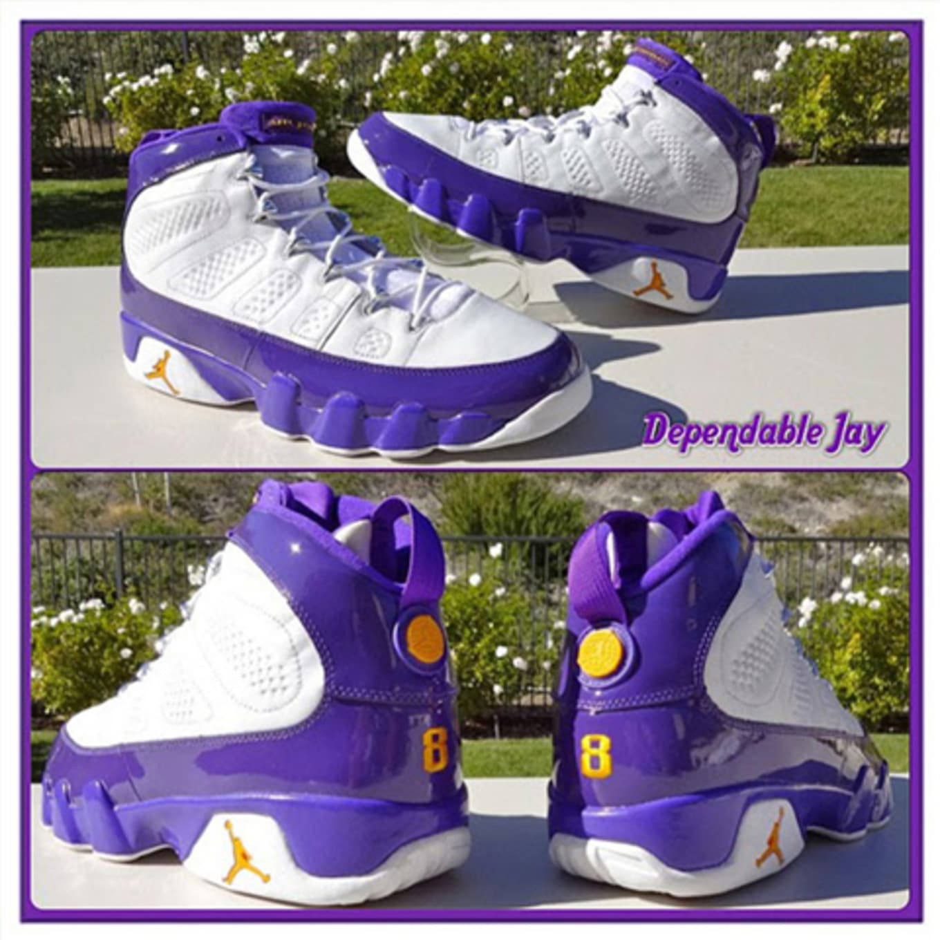 purple and yellow jordans for kobe