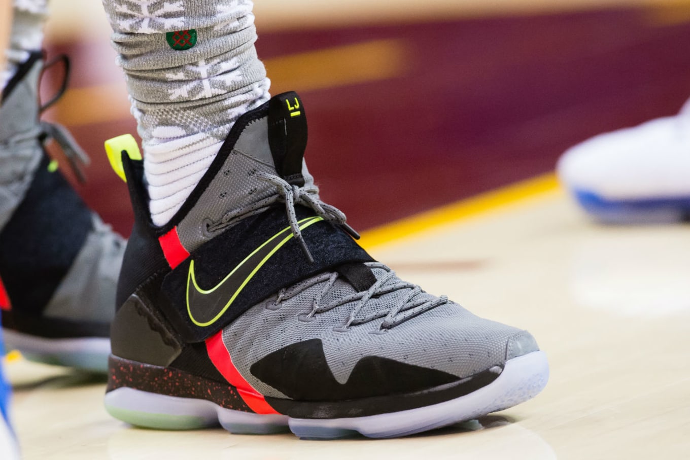 LeBron James Wearing the Nike LeBron 14 