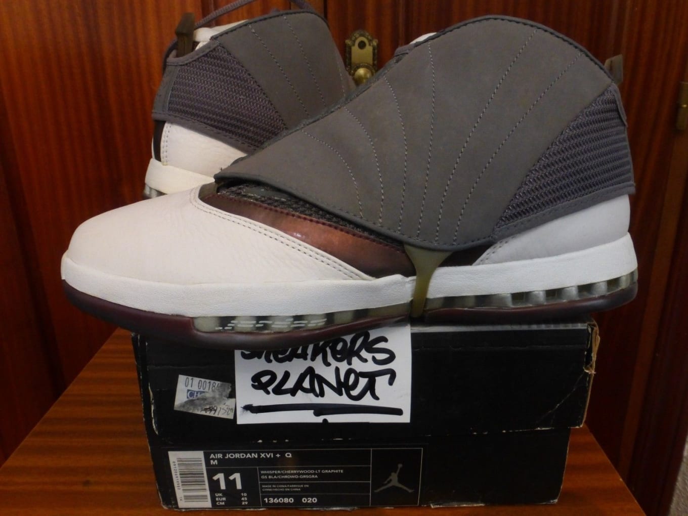 It looks like one of the models that would have been brought back in a hypothetical air jordan xvi retro period was the fan favorite 'cherrywood' colorway. air jordan ebay 2000 sole collector