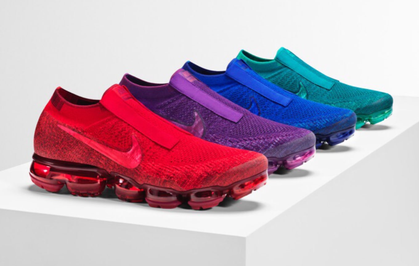 red laceless vapormax