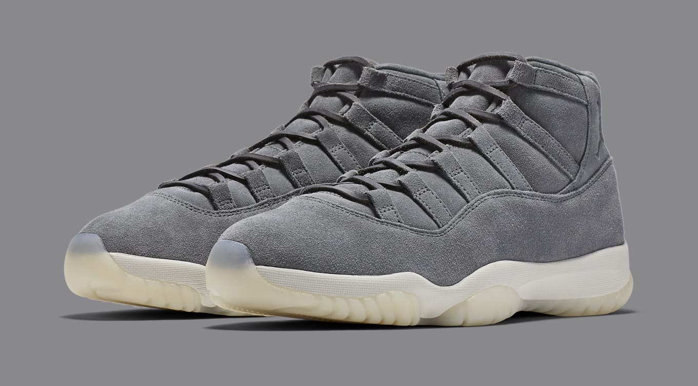 jordan 11 grey suede