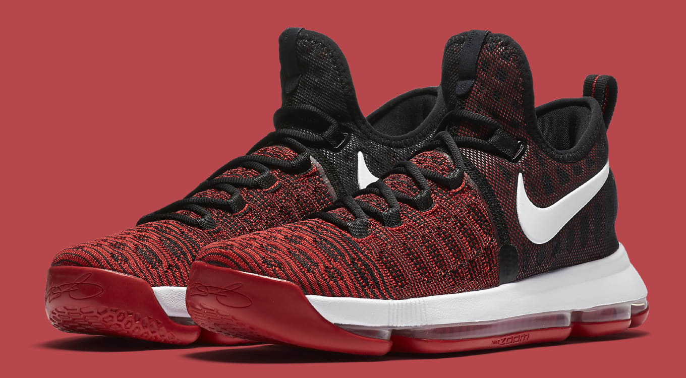 kd red and black shoes